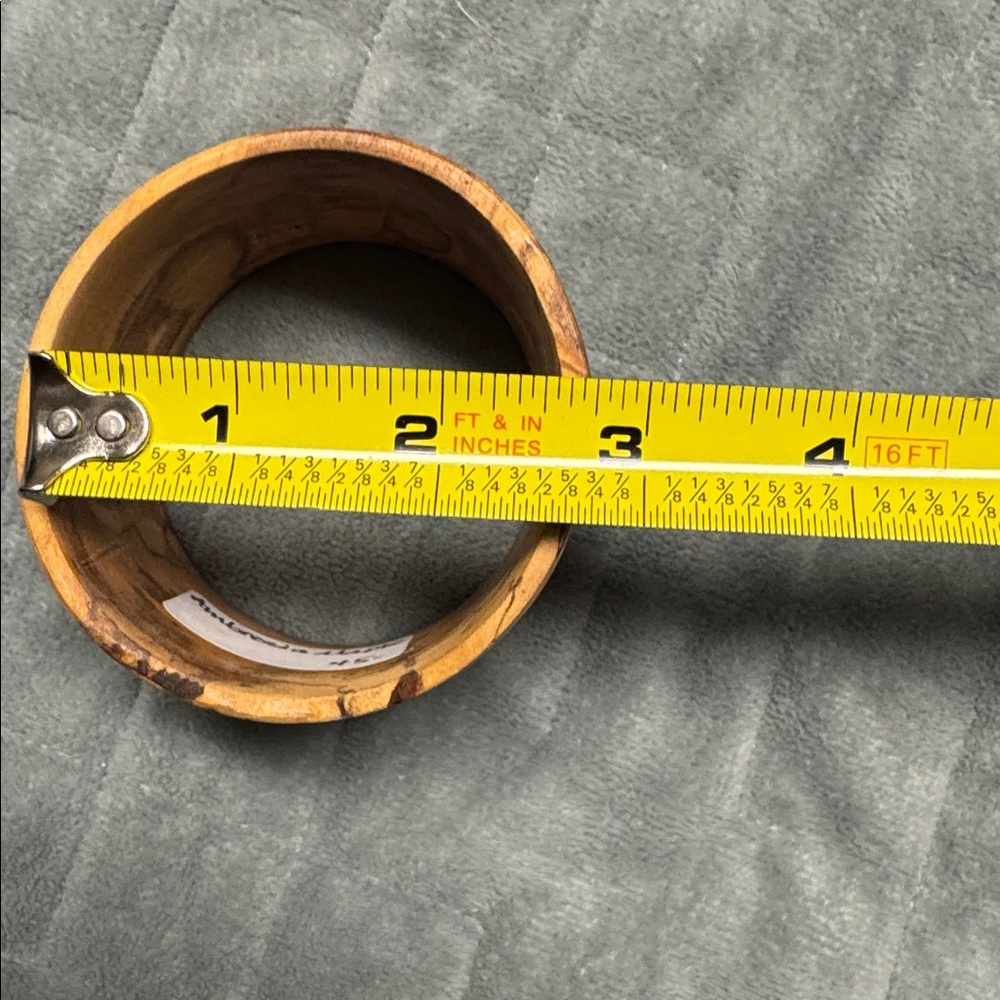 Ambrosia Maple Bangle Bracelet, Natural, Brown, Wood, Boho - Picture 10 of 10